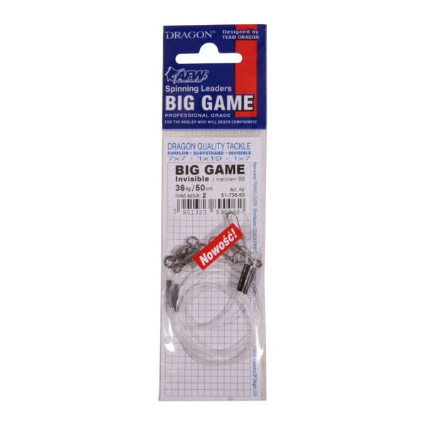 Dragon Big Game Invisible Fluorocarbon Leader 1 Dragon Big Game Invisible Fluorocarbon Leader
