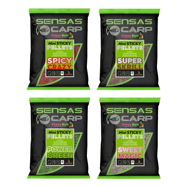 SENSAS Crazy Bait Mini Sticky Pellets 1 SENSAS Crazy Bait Mini Sticky Pellets