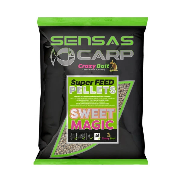 SENSAS Crazy Bait Super Feed Pellets - Sweet Magic 1 SENSAS Crazy Bait Super Feed Pellets - Sweet Magic