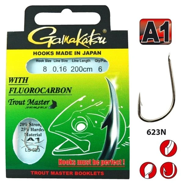 Gamakatsu Trout Master Fluorocarbon 623 N 1 Gamakatsu Trout Master Fluorocarbon 623 N